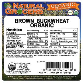 Buckwheat Brown Org 1 Lb
