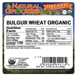 Wheat Bulgur Org 1 Lb