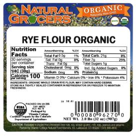 Flour Rye Org 2 Lb
