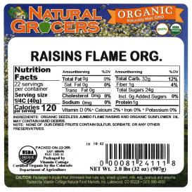 Raisins Flame Org 2 Lb