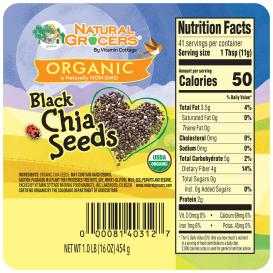 Seeds Chia Org 1 Lb