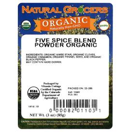 Five Spice Blend Pwd Org 3 Oz