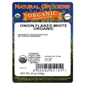 Onion Flakes White Org 5 Oz