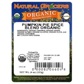 Pumpkin Pie Spice Blend Org 4 Oz
