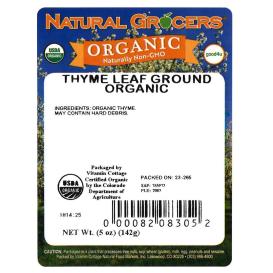 Thyme Leaf Ground Org 5 Oz