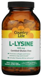 L-lysine 500 Mg 250 Veg