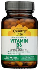 Vitamin B6 200mg 90 Veg