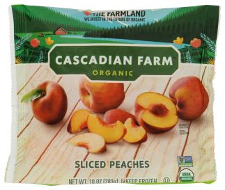 Organic Frozen Sliced Peaches 10 Oz