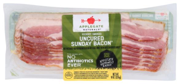 Hickory-smoked Uncured Pork Sunday Bacon (bronze) 8 Oz