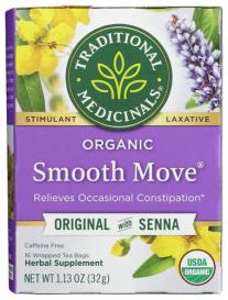 Organic Smooth Move Herbal Tea 16 Ct