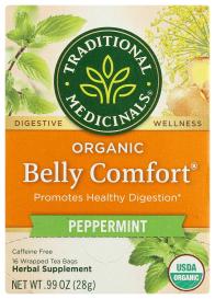Organic Belly Comfort Peppermint Herbal Tea 16 Ct