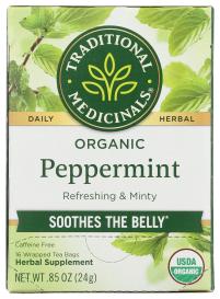 Organic Classic Peppermint Herbal Tea 16 Ct