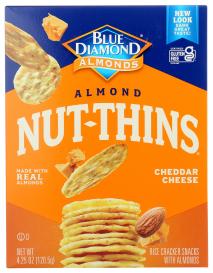 Gluten-free Cheddar Cheese Almond Nut-thins Crackers 4.25 Oz