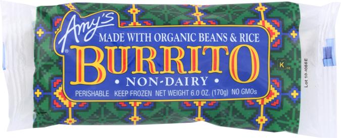Non-dairy Bean & Rice Burrito 6 Oz