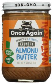 Almond Butter Crunchy 16 Oz