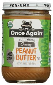 Peanut Butter Creamy Org Amer 16 Oz