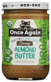 Almond Butter Lgt Tstd Org 16 Oz