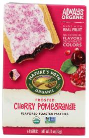 Organic Fair Trade Frosted Cherry Pomegranate Toaster Pastries 11 Oz
