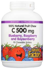 C Fruit Chews - Bl/ra/bo 90 Chw