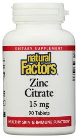 Zinc Citrate 15mg 90 Tab
