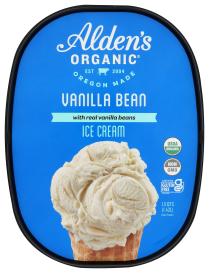 Ice Cream Vanilla Bean Org 48 Oz