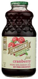 Juice Just Cranberry Org 32 Oz