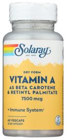 Emulsified Dry Vitamin A 60 Cap