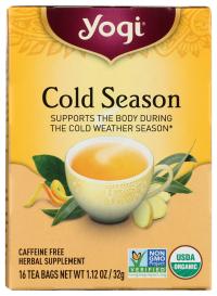 Organic Cold Season Herbal Tea 16 Ct