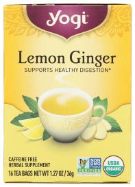 Organic Lemon Ginger Herbal Tea 16 Ct