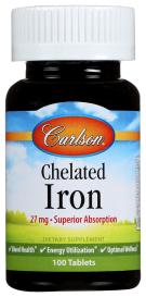 Chelated Iron 27 Mg 100 Tab