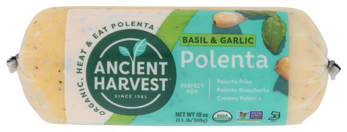 Org Polenta Basil Garlic 18 Oz