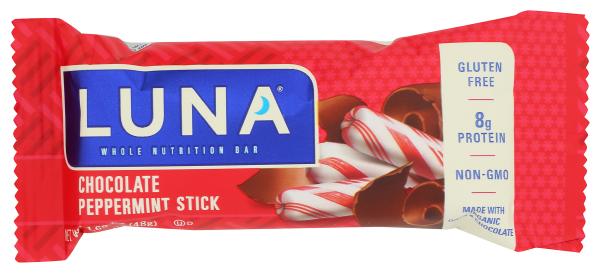 Gluten-free Chocolate Peppermint Stick Luna Whole Nutrition Bar 1.69 Oz