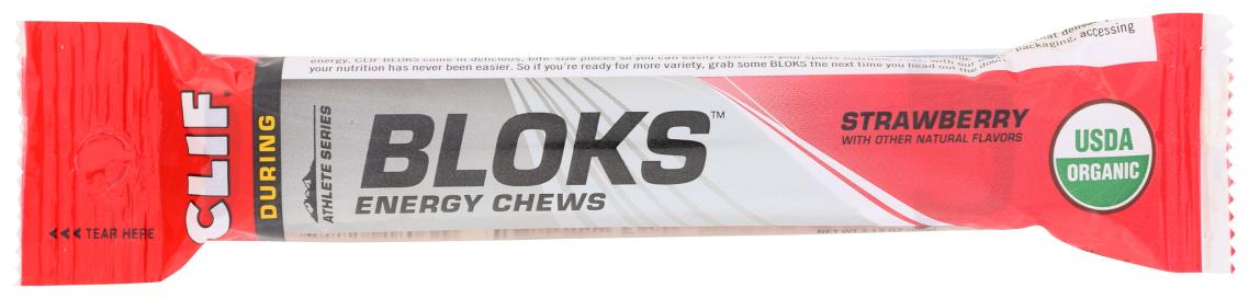 Organic Gluten-free Strawberry Bloks Energy Chews 2.1 Oz