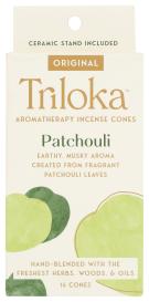 Tri Cone Incense Grn Patchoul 14 Ct