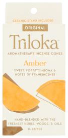 Tri Cone Incense Amber Sun 14 Ct