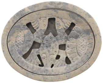 Soapdish Oval Frog 1 Ct