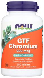 Gtf Chromium 200mcg 250 Tab