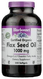 Org Flax Seed Oil 1000 Mg 250 Sg
