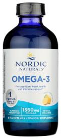 Omega 3 Liquid Lemon 8 Oz