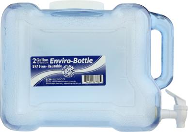 2 Gal Bottle Square W/ Spigot 1 Ct