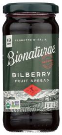 Fruit Spread Bilberry Org 9 Oz
