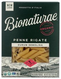 White Pasta Penne Rigate Org 16 Oz