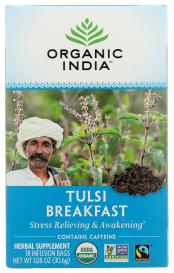 Organic Tulsi Breakfast Black Tea 18 Ct