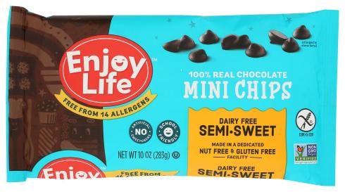 Gluten-free Allergen-free Semi-sweet Chocolate Mini Chips 10 Oz