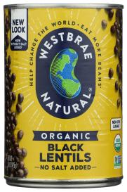Organic No Salt Added Black Lentils 15 Oz