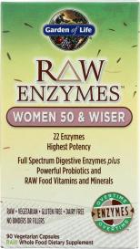 Raw Enzymes Women 50 & Wiser 90 Cap