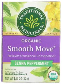 Organic Peppermint Smooth Move Herbal Tea 16 Ct
