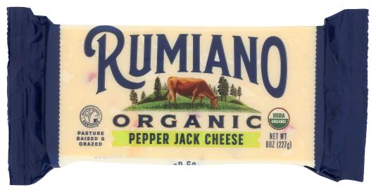 Organic Pasture-raised Pepper Jack Cheese 8 Oz