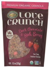 Organic Dark Chocolate & Red Berries Love Crunch Granola 11.5 Oz