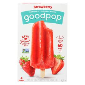 Frozen Pops Strawberry 4/ 2.5 Oz